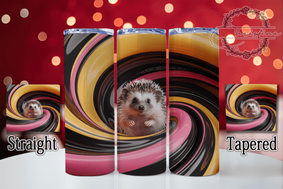 3D Baby Hedgehog Tumbler Design