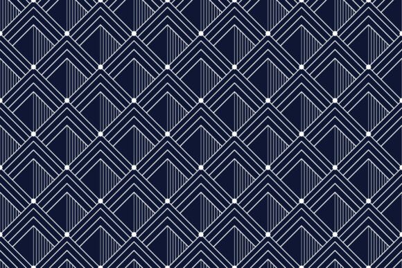 3D Geometric Line Seamless Pattern