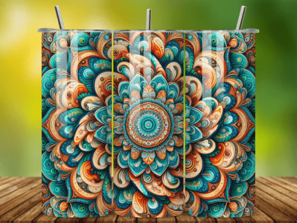 3D Mandala Tumbler Wrap Sublimation V.5: A Creative Solution for Modern Designers and Entrepreneurs