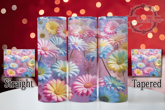 3D Realistic Floral Spring Tumbler