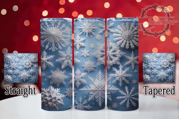 3D Seamless Snowflake Christmas Tumbler: Integrating Festive Design into Your Production Workflow
