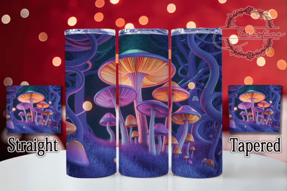 3D Whimsical Magic Mushroom Tumbler: A Digital Design for Creative Drinkware