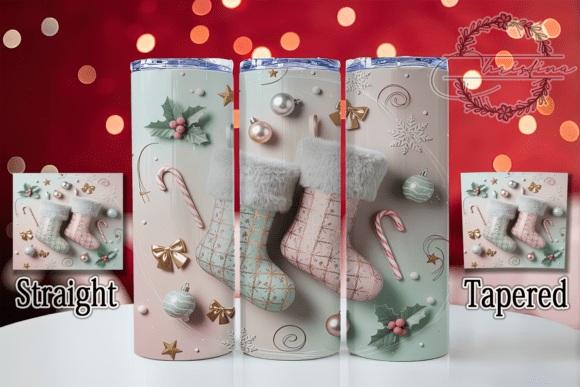 Cozy 3D Hanging Christmas Stockings for 20oz Skinny Tumblers: A Festive Design Guide