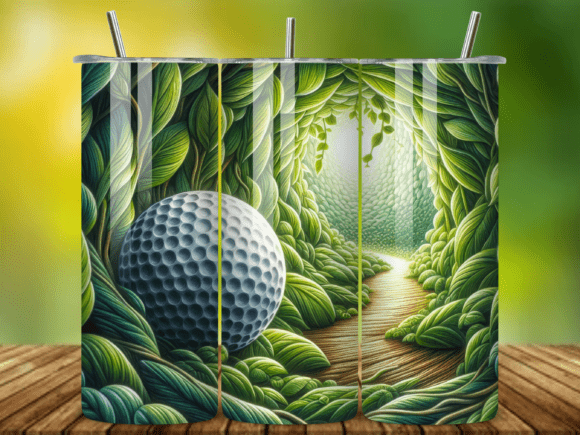 Mastering the Aesthetic: How the 3D Golf Ball 20oz Tumbler Wrap V.19 Elevates Custom Drinkware Design