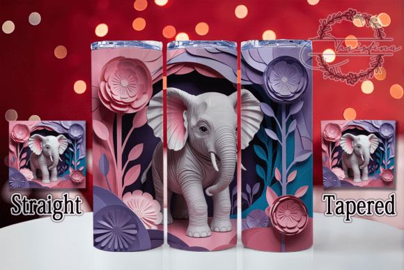 The Art of Personalized Drinkware: Integrating the 3D Quilled Elephant Design into Modern Business Branding